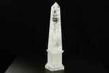 Polished Clear Quartz Obelisk - Madagascar #378864-1